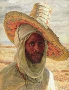 Etienne Dinet Tete d'Arabe oil painting artist